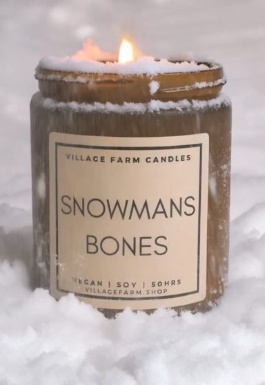 Snowman's Bones Snowman's Bones. A peaceful winter walk through a serene woodland. Crisp notes of pine and spruce meet warm cedarwood, fir.